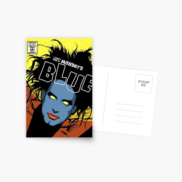 Post-Punk Blue Postcard
