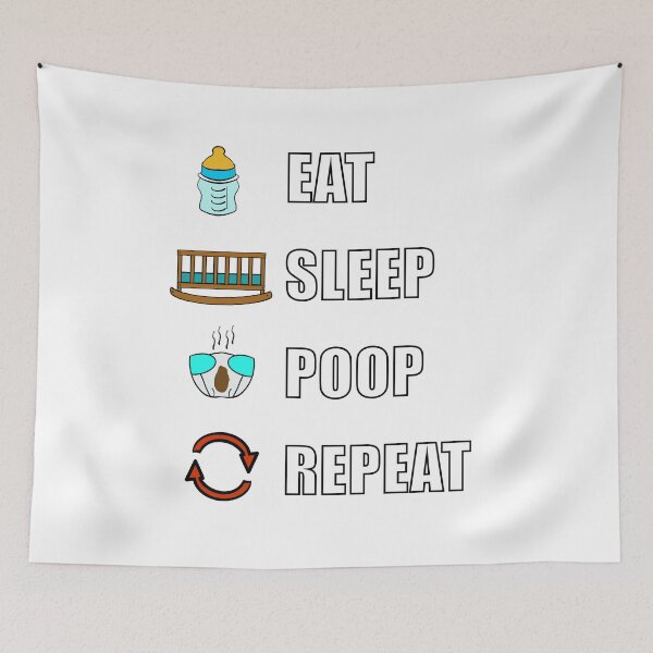 Item preview, Eat, Sleep, Poop, Repeat designed and sold by BusyMonkeys.