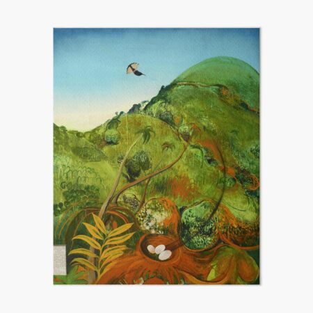 Brett Whiteley- The Green Mountain Art Board Print