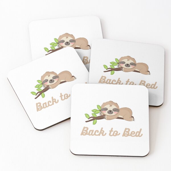 Item preview, Back to Bed Sleeping Sloth, Cute Sloth designed and sold by KimCreativeUK.