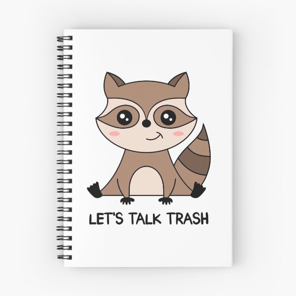 Item preview, Raccoon "LET'S TALK TRASH" designed and sold by TashaVector.