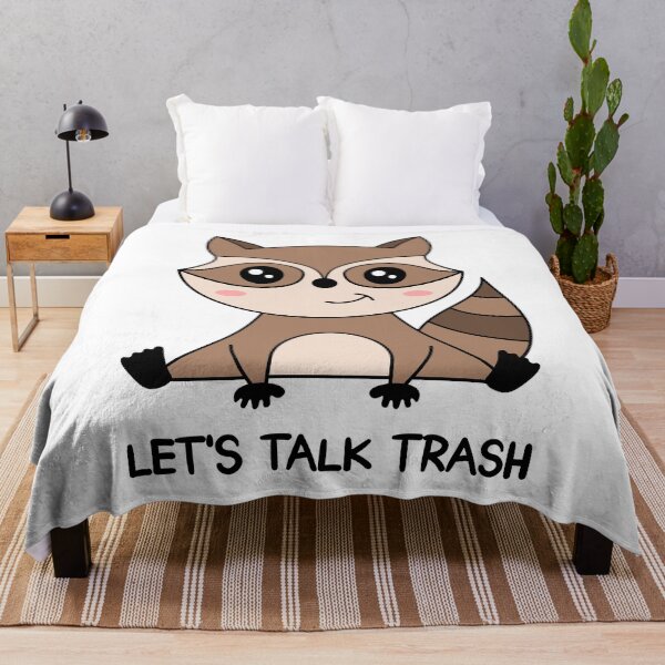 Item preview, Raccoon "LET'S TALK TRASH" designed and sold by TashaVector.