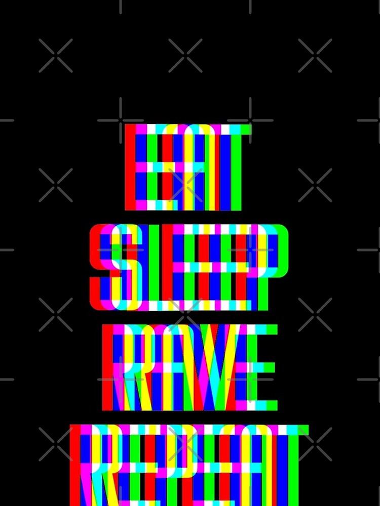 Thumbnail 4 of 4, iPhone Case, Eat Sleep Rave Repeat designed and sold by Bigup.
