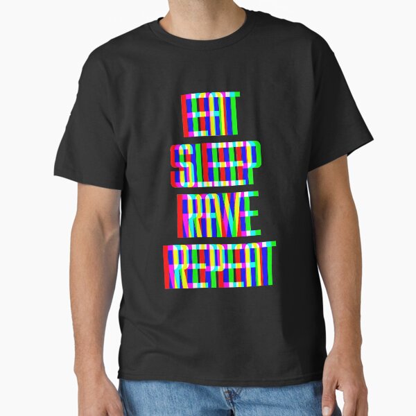 Item preview, Eat Sleep Rave Repeat designed and sold by Bigup.