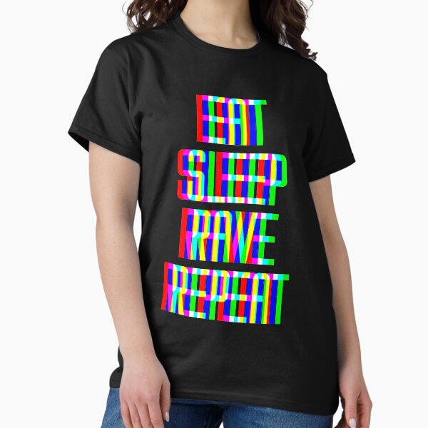 Artikel-Vorschau von Eat Sleep Rave Repeat, designt und verkauft von Bigup.