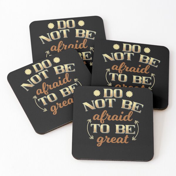 Item preview, Motivation Saying Do Not Be Afraid To Be Great designed and sold by Two Left Hands Design.