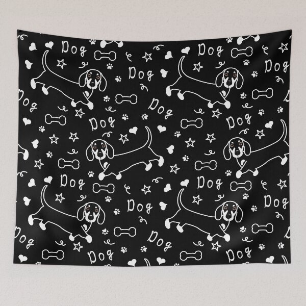 Item preview, Doodle Dachshund Sausage Dog designed and sold by Lulupainting.