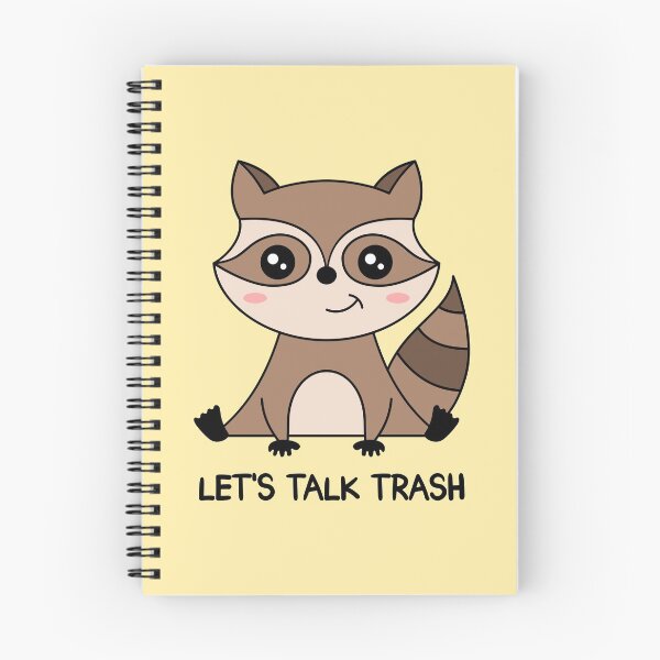 Item preview,  "LET'S TALK TRASH" Cute Raccoon designed and sold by TashaVector.