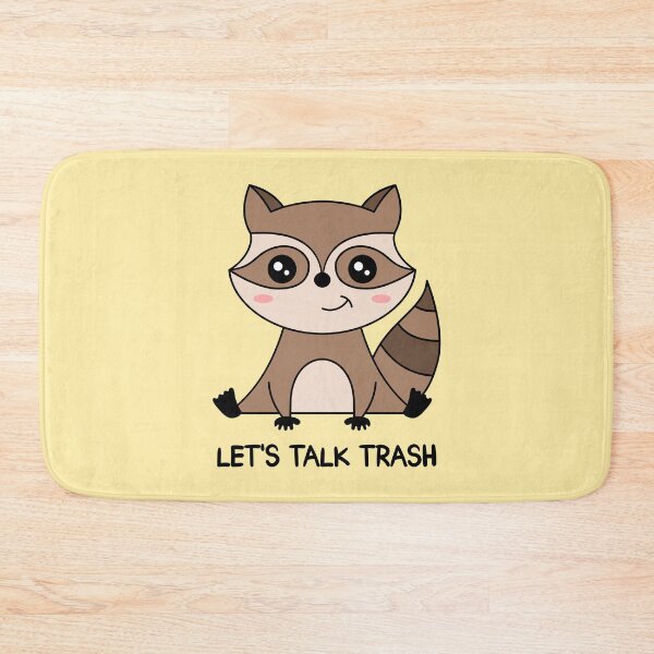 Item preview,  "LET'S TALK TRASH" Cute Raccoon designed and sold by TashaVector.