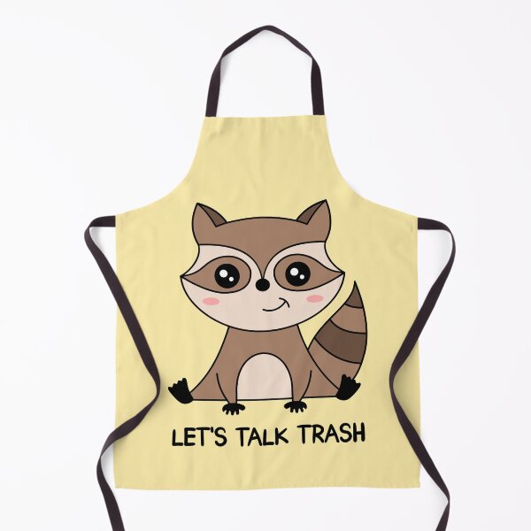 Item preview, "LET'S TALK TRASH" Cute Raccoon designed and sold by TashaVector.