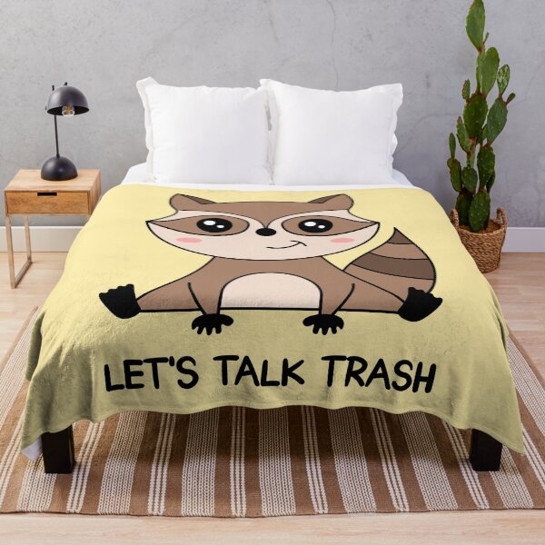 Item preview,  "LET'S TALK TRASH" Cute Raccoon designed and sold by TashaVector.