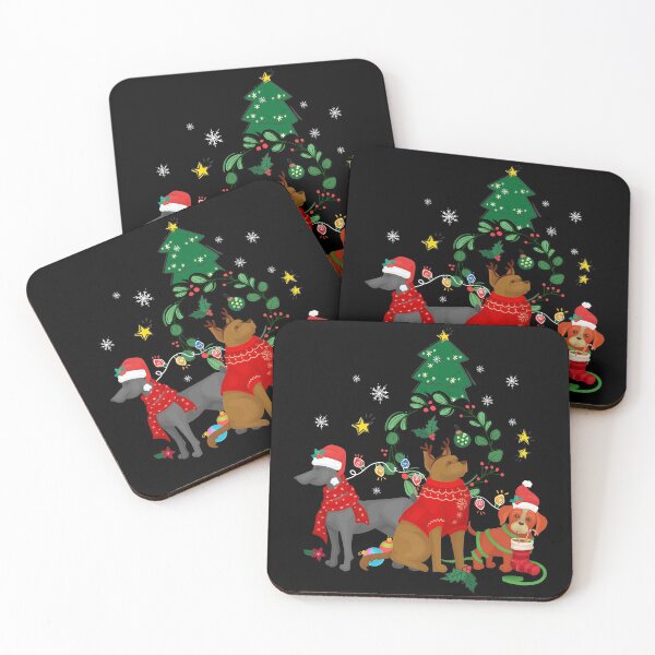 Item preview, Christmas Pattern Art Christmas Holiday Dogs For Pet Dog Owners designed and sold by NomYen ..