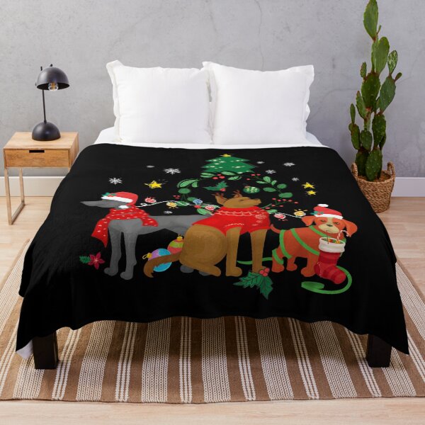 Item preview, Christmas Pattern Art Christmas Holiday Dogs For Pet Dog Owners designed and sold by NomYen ..