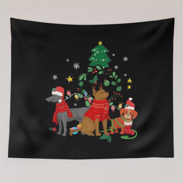 Item preview, Christmas Pattern Art Christmas Holiday Dogs For Pet Dog Owners designed and sold by NomYen ..