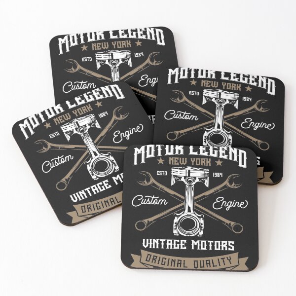 Item preview, Retro Logo Motorcycle Shop Piston Wrench designed and sold by Two Left Hands Design.