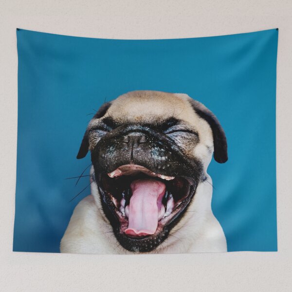Item preview, Funny Dog Laughing Face designed and sold by iamwowie.