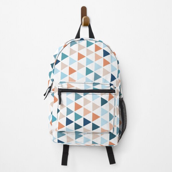 Item preview, Colorful Modern Geometry Triangle Pattern in Black Background designed and sold by MyArt23.