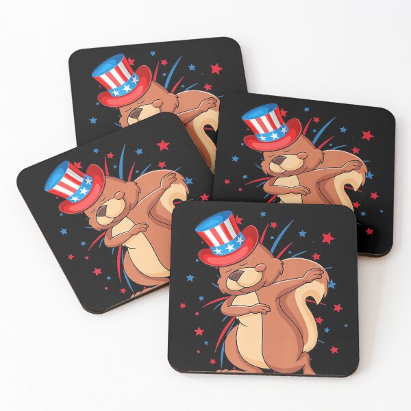 Item preview, Dabbing Squirrel With USA Hat Firework 4th Of July Tshirt designed and sold by TylerKay.