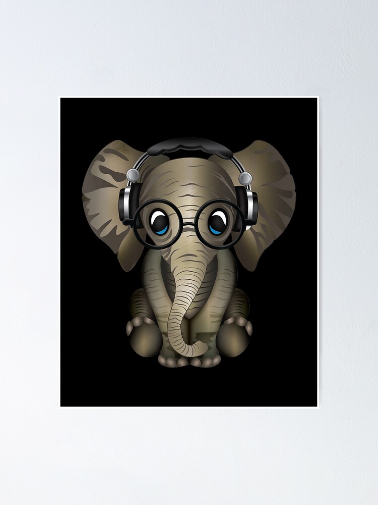 Baby Elephant Dj Wearing Headphones & Glasses Gift Shirt Baby Elephant Dj Wearing Headphones & Glasses Gift Shirt