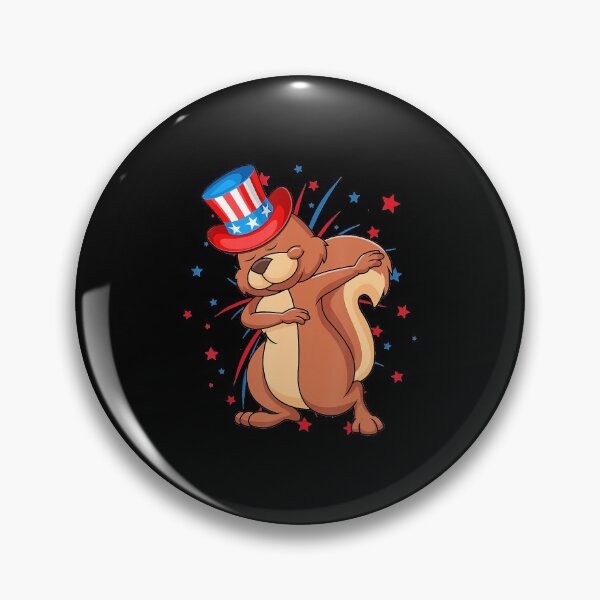 Item preview, Dabbing Squirrel With USA Hat Firework 4th Of July Tshirt designed and sold by TylerKay.