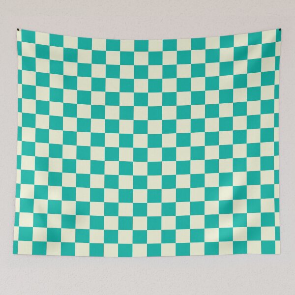 Item preview, Cool Spearmint - S. Checkered Pattern designed and sold by Masayakana.