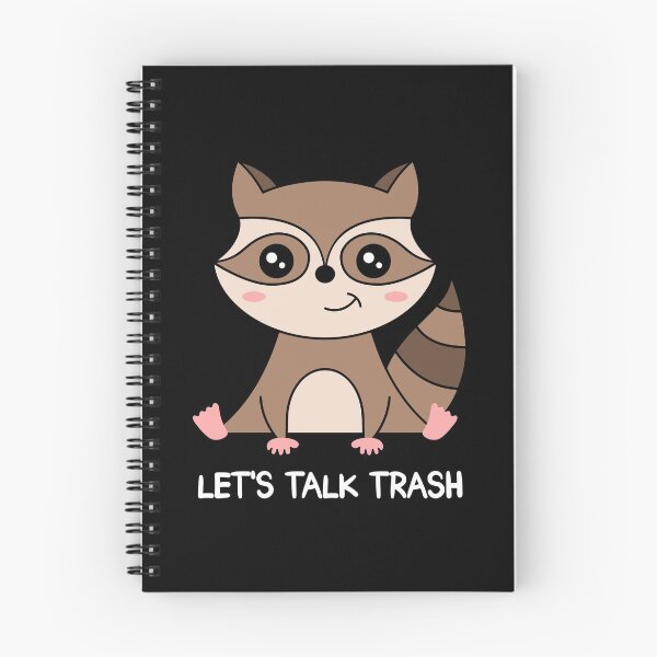 Item preview, Gossiping Raccoon "LET'S TALK TRASH" designed and sold by TashaVector.