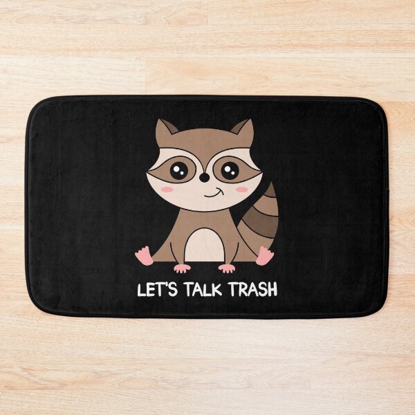 Item preview, Gossiping Raccoon "LET'S TALK TRASH" designed and sold by TashaVector.