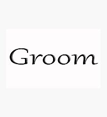 Groom Photographic Print