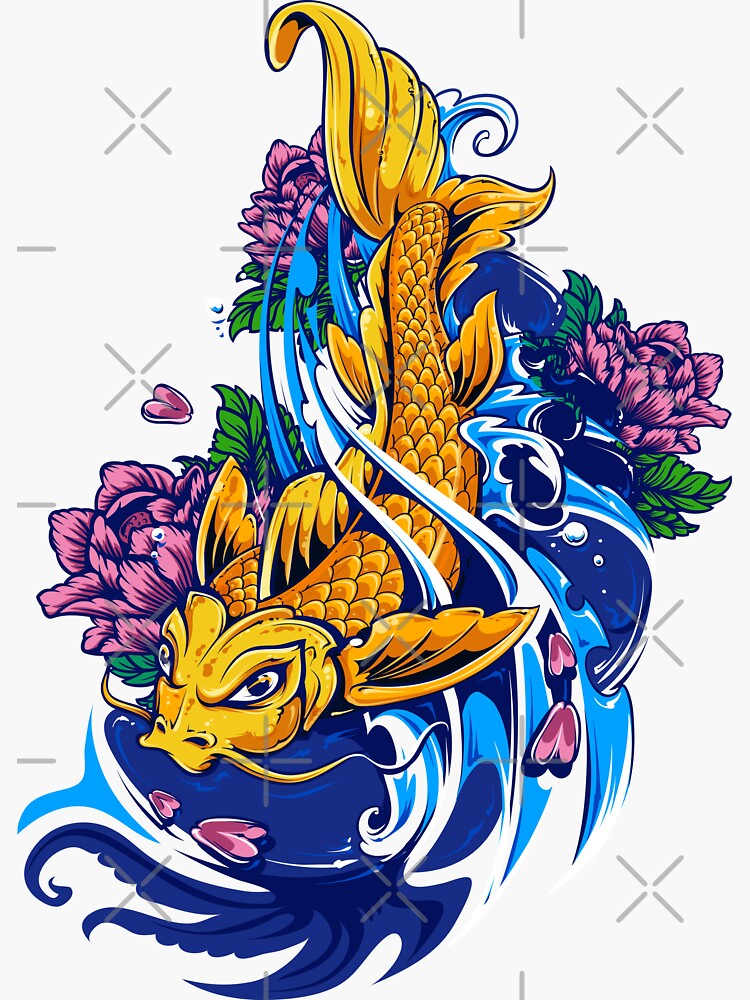 Japanese Samurai Art Japanese Koi Fish Tattoo Art Inspired Design