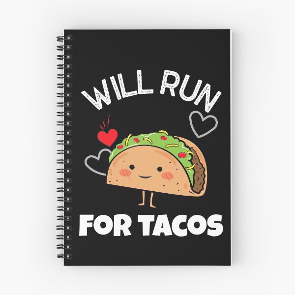 Item preview, Will Run For Tacos - Cute Funny Taco Character designed and sold by ChaseCoClothing.
