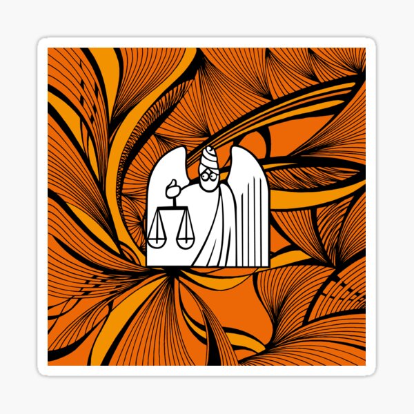 le signe de la Balance par Soeley et Chickendada Sticker