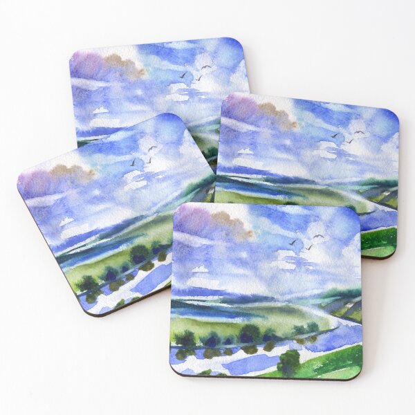 Item preview, Charming Watercolor Riverscape designed and sold by adortopia.