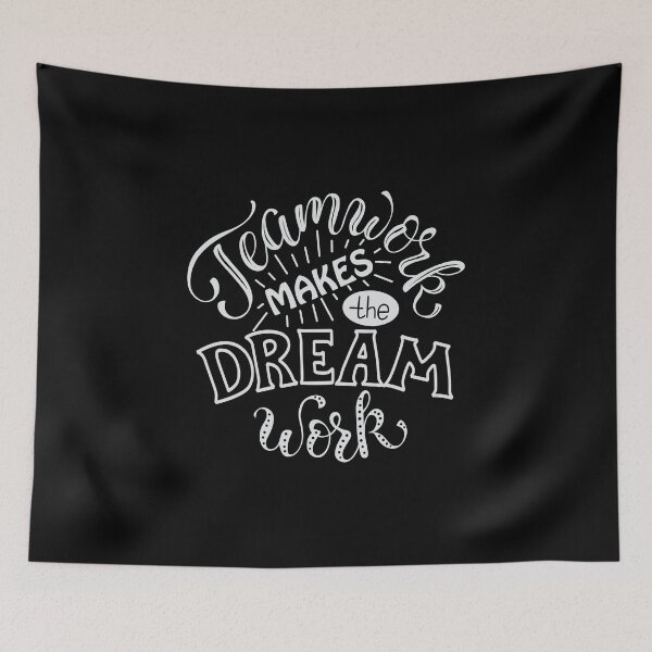 Item preview, team work makes the dream work designed and sold by PUNCH ME IN SHOP.