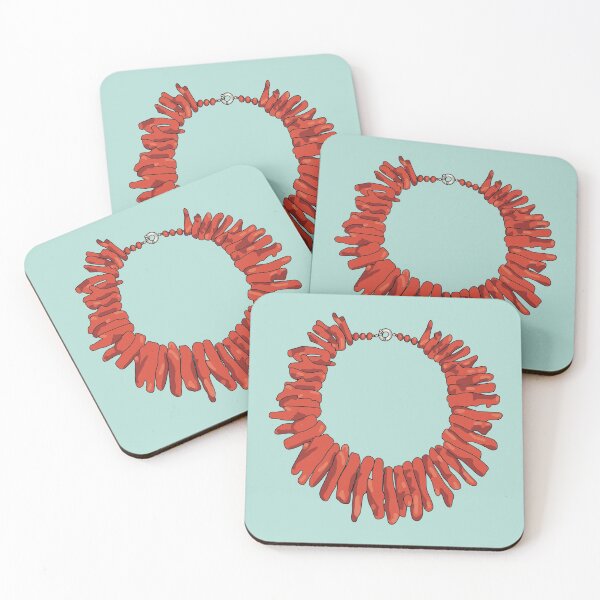 Item preview, Orange coral necklace  designed and sold by Fruit-Tee.