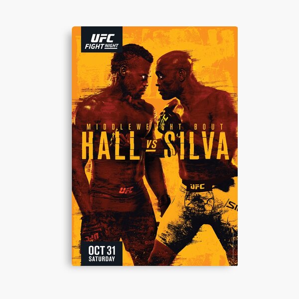 Uriah Hall vs Anderson Silva MMA UFC Poster Canvas Print