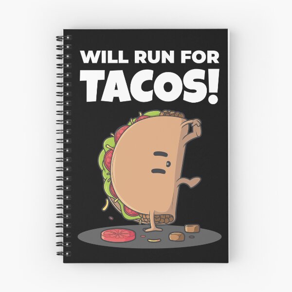 Item preview, Cute Dancing Taco Character - Will Run For Tacos designed and sold by ChaseCoClothing.