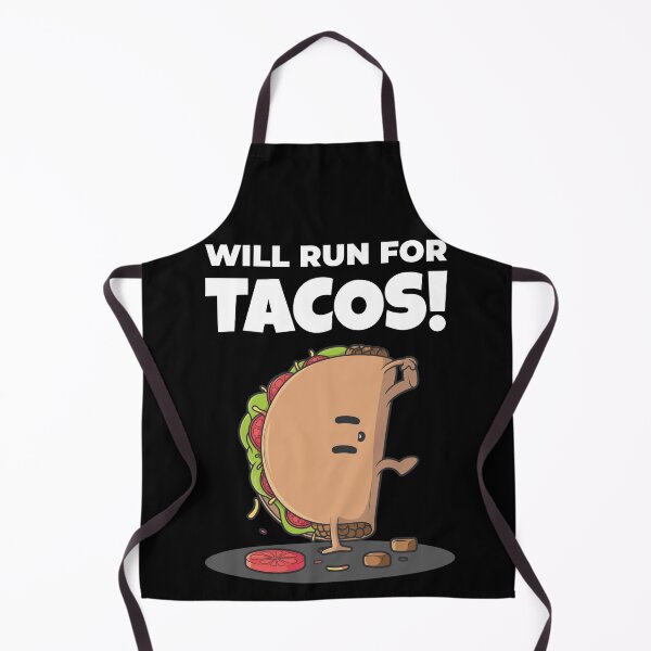 Item preview, Cute Dancing Taco Character - Will Run For Tacos designed and sold by ChaseCoClothing.