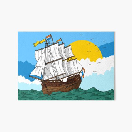 Item preview, dutch trading ship. old sails. designed and sold by JJadx.