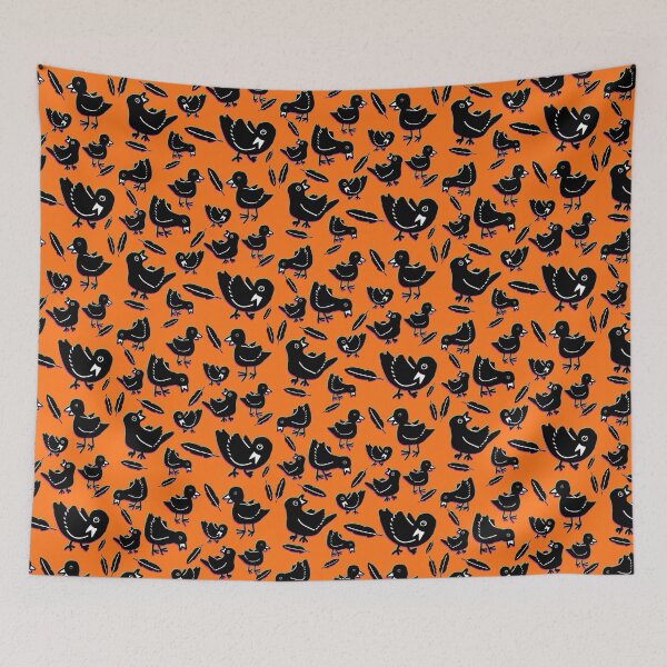 Item preview, Iridescent Crows, Ravens, and Feathers Pattern designed and sold by dysperdis.