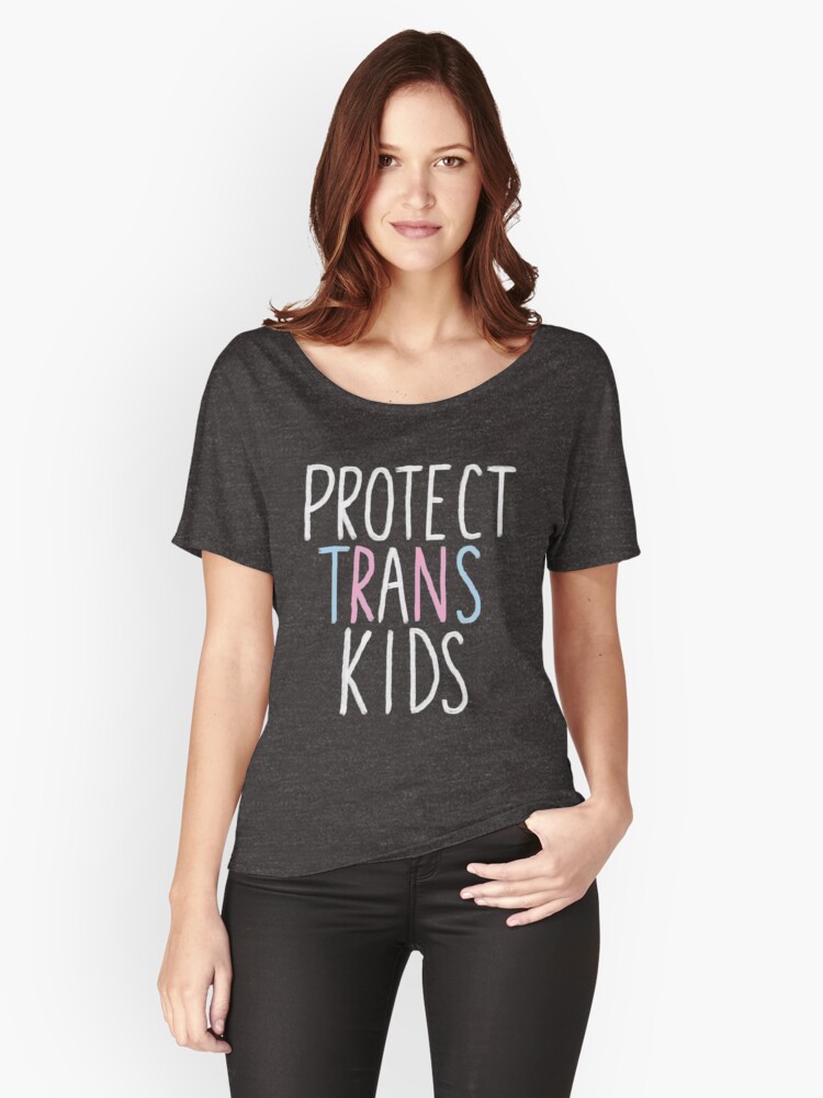 Thumbnail 1 of 3, Relaxed Fit T-Shirt, protect trans kids designed and sold by 1 1.