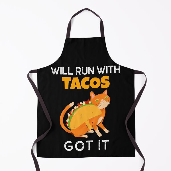Item preview, Will Run With Tacos - Cute Funny Cat With Tacos designed and sold by ChaseCoClothing.