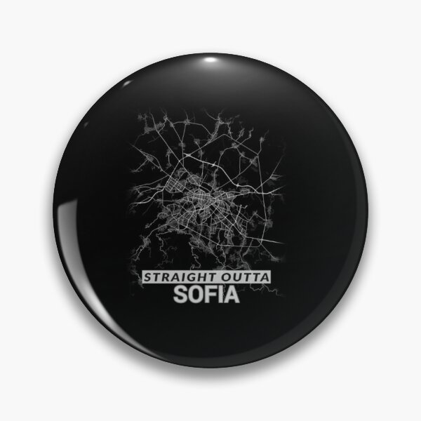Item preview, Straight Outta Sofia Bulgaria София City Map designed and sold by trendingshop97.