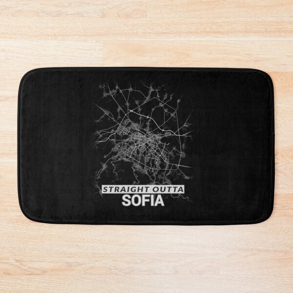 Item preview, Straight Outta Sofia Bulgaria София City Map designed and sold by trendingshop97.
