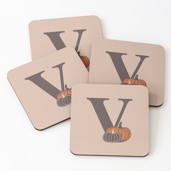 Artikelvorschau, Kürbisse V Name, Initiale, Monogramm entworfen und verkauft von CocoandDaisy.