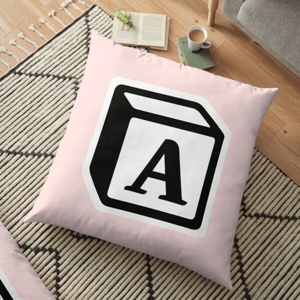Letter "A" Block Personalised Monogram Floor Pillow