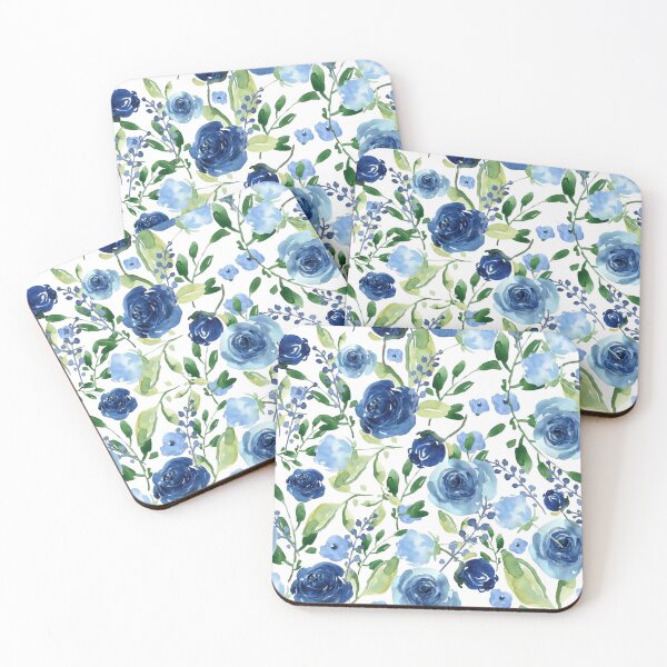 Item preview, Lovely rose garland in blue and green shade designed and sold by Craftysketchy.