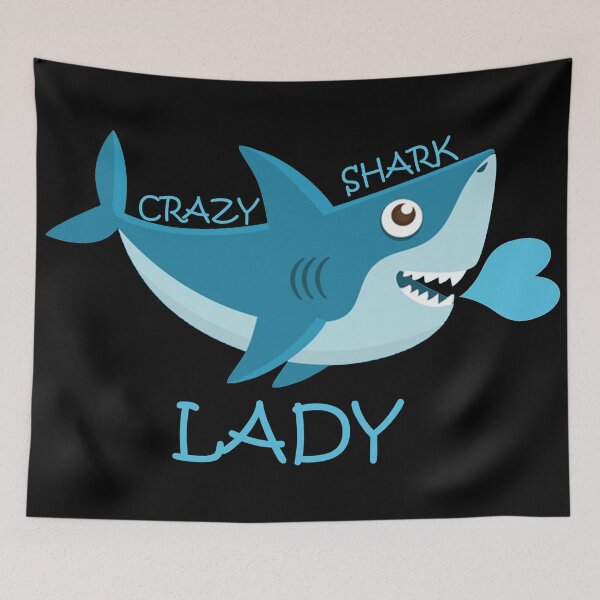 Item preview, CRAZY SHARK LADY  designed and sold by Joseph Narob.