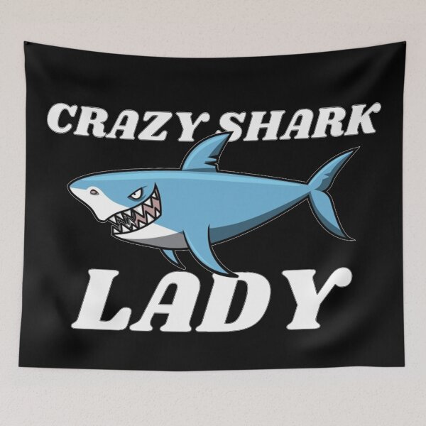 Item preview, CRAZY SHARK LADY designed and sold by Joseph Narob.
