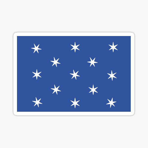 George Washington Stars Flag Sticker By Kzadro Redbubble