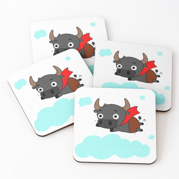Item preview, Happy buffalo flying freely in the sky designed and sold by narinari32.